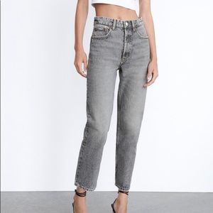 NWOT Zara High-Waisted Straight Leg Jeans